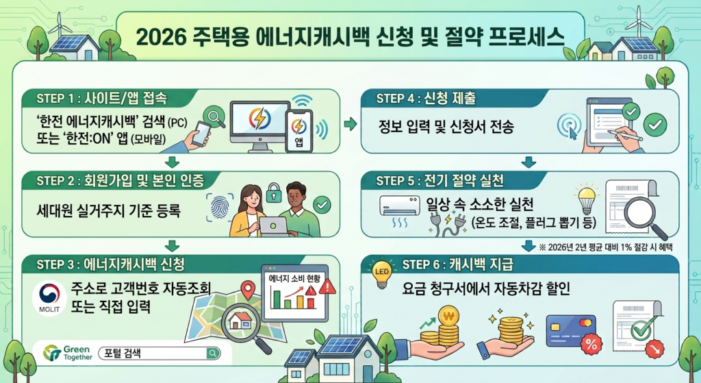 2026 에너지캐시백 신청방법 총정리 ㅣ 신청방법 지원대상 추가 캐시백 혜택 2026 에너지캐시백 신청방법