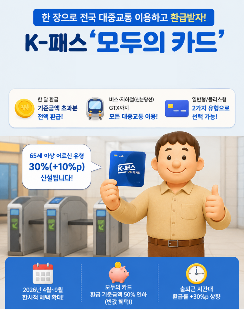 K-패스 모두의카드 혜택 총정리
