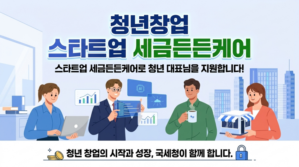 청년창업 '스타트업 세금든든케어' 지원 대상·혜택·이용 방법 정리 청년창업 스타트업 세금든든케어